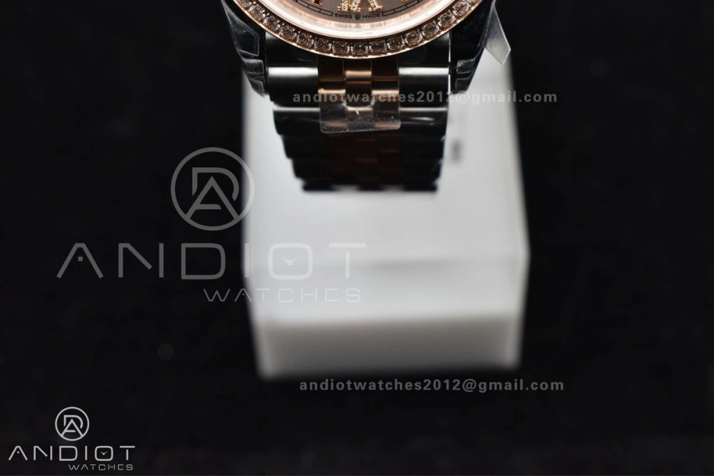 FreshLook DateJust 36 SS 126281rbr VSF 1:1 Best Edition 904L Steel RG Roman Dial on Jubilee Bracelet VS 572