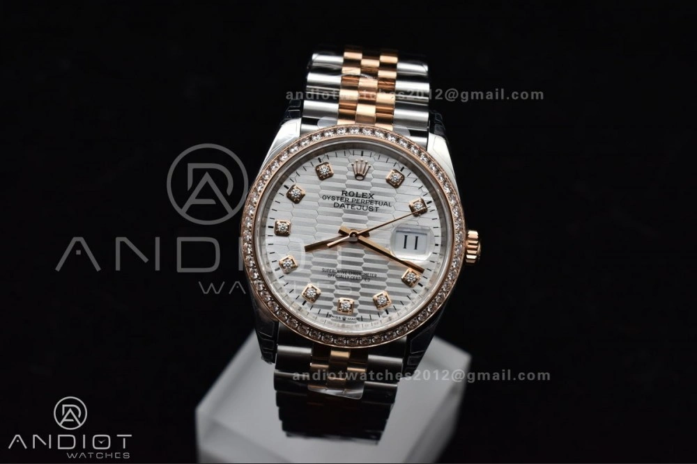 Casual DateJust 36 SS 126281rbr VSF 1:1 Best Edition 904L Steel Silver Textured Dial on Jubilee Bracelet VS 574