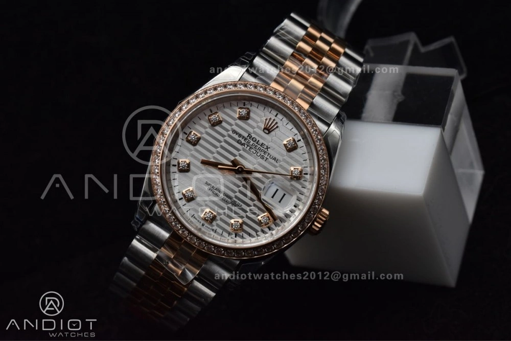 Casual DateJust 36 SS 126281rbr VSF 1:1 Best Edition 904L Steel Silver Textured Dial on Jubilee Bracelet VS 574