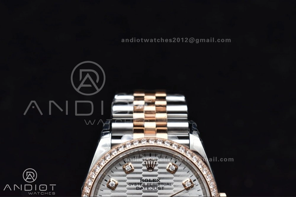 Casual DateJust 36 SS 126281rbr VSF 1:1 Best Edition 904L Steel Silver Textured Dial on Jubilee Bracelet VS 574