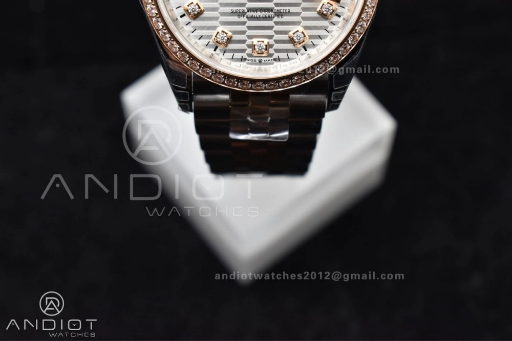 Casual DateJust 36 SS 126281rbr VSF 1:1 Best Edition 904L Steel Silver Textured Dial on Jubilee Bracelet VS 574