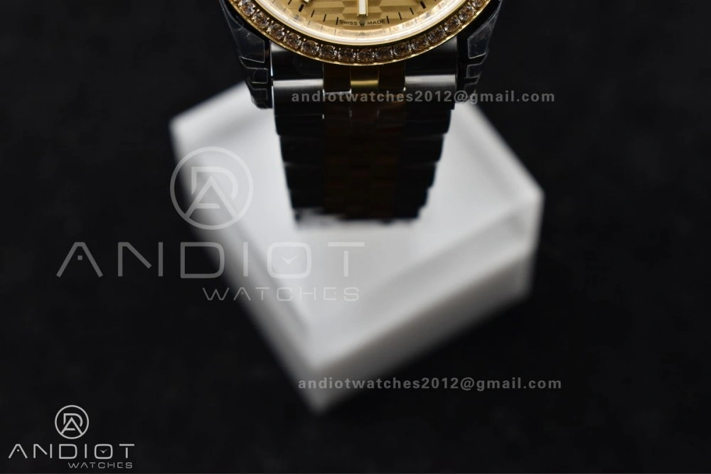 FashionForward DateJust 36 SS 126283rbr VSF 1:1 Best Edition 904L Steel YG Textured Dial on Jubilee Bracelet VS 575