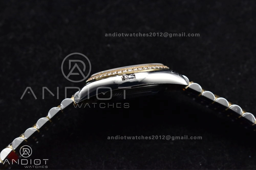 FashionForward DateJust 36 SS 126283rbr VSF 1:1 Best Edition 904L Steel YG Textured Dial on Jubilee Bracelet VS 575
