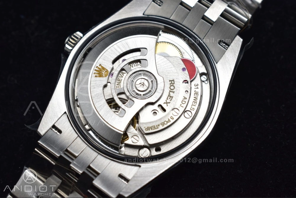 Affordable DateJust 36 SS DIWF 1:1 Best Edition 904L Steel Pink Arabic Dial on Jubilee Bracelet SA 581