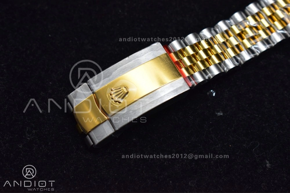 Elegant DateJust 36 SS YG 126231 VSF 1:1 Best Edition 904L Steel Gold Textured Dial on Jubilee Bracelet VS 592
