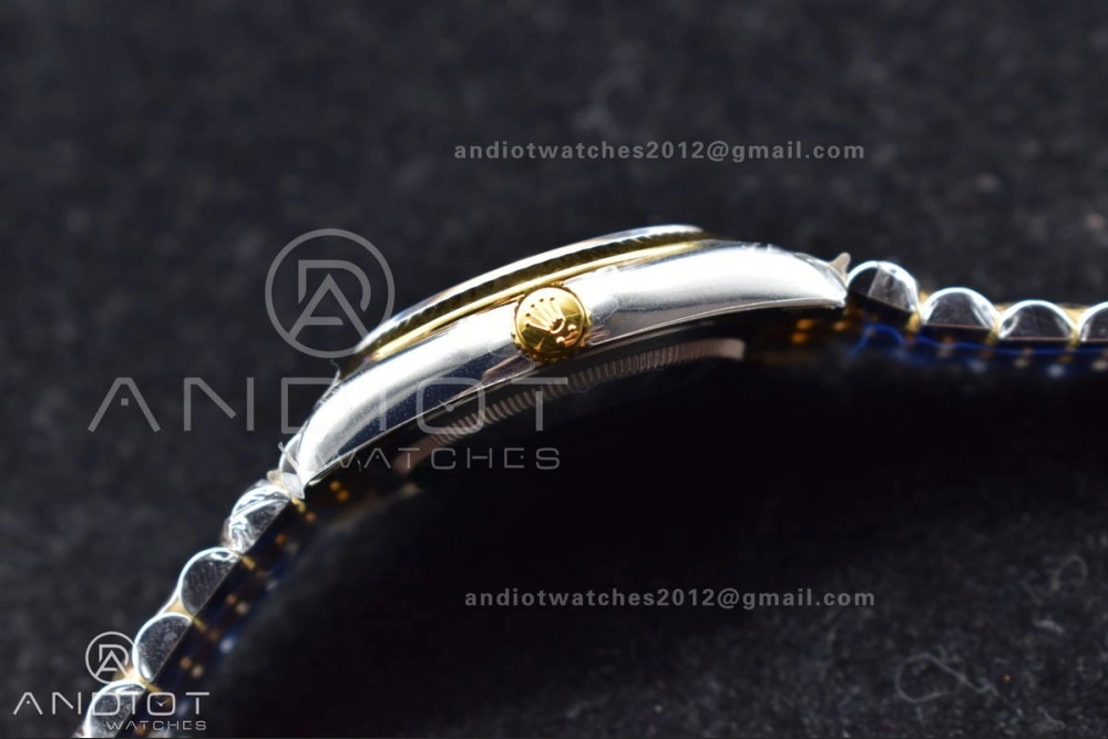 Elegant DateJust 36 SS YG 126231 VSF 1:1 Best Edition 904L Steel Gold Textured Dial on Jubilee Bracelet VS 592