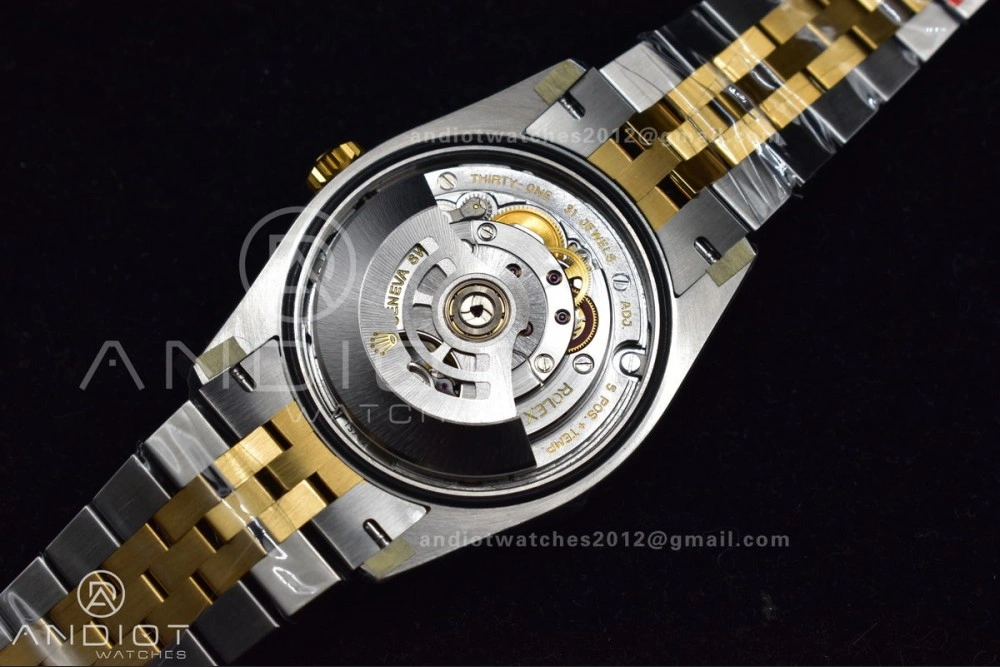 Elegant DateJust 36 SS YG 126231 VSF 1:1 Best Edition 904L Steel Gold Textured Dial on Jubilee Bracelet VS 592