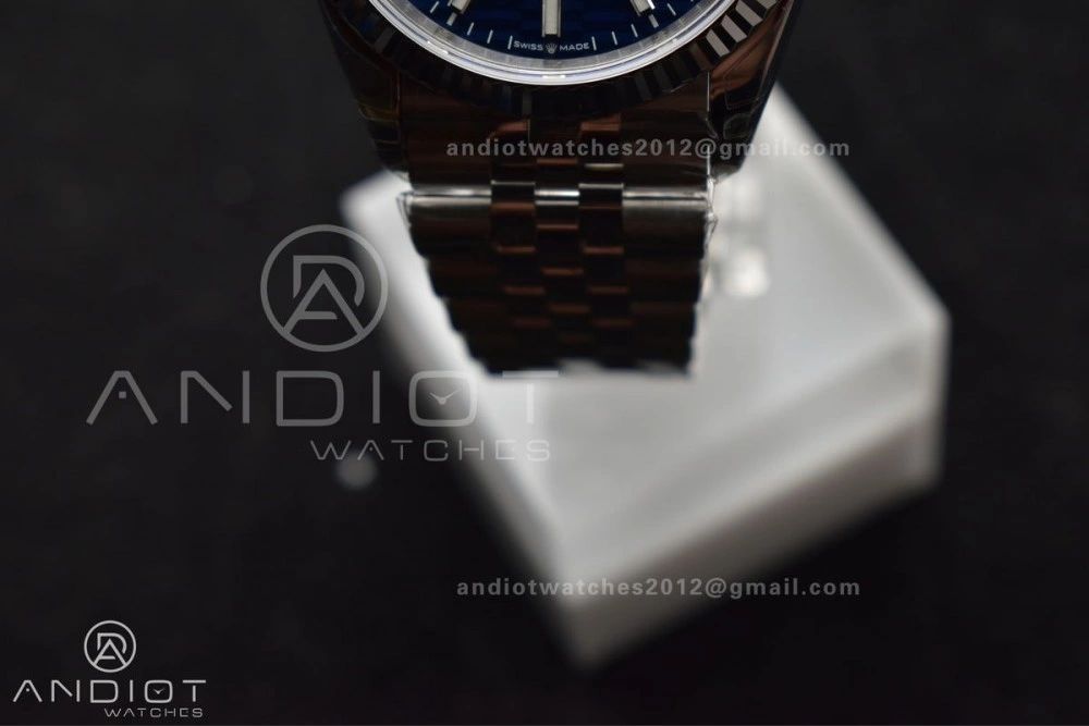 EasyMatch DateJust 36mm 126234 904L SS VSF 1:1 Best Edition Blue Checked Dial on Jubilee Bracelet VS 583