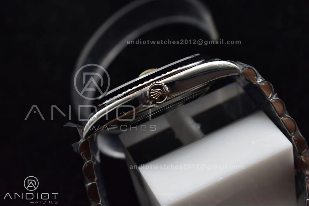 EasyCare DateJust 41 126330 904L SS VSF 1:1 Best Edition Gray Dial Green Roman on Jubilee Bracelet VS 585
