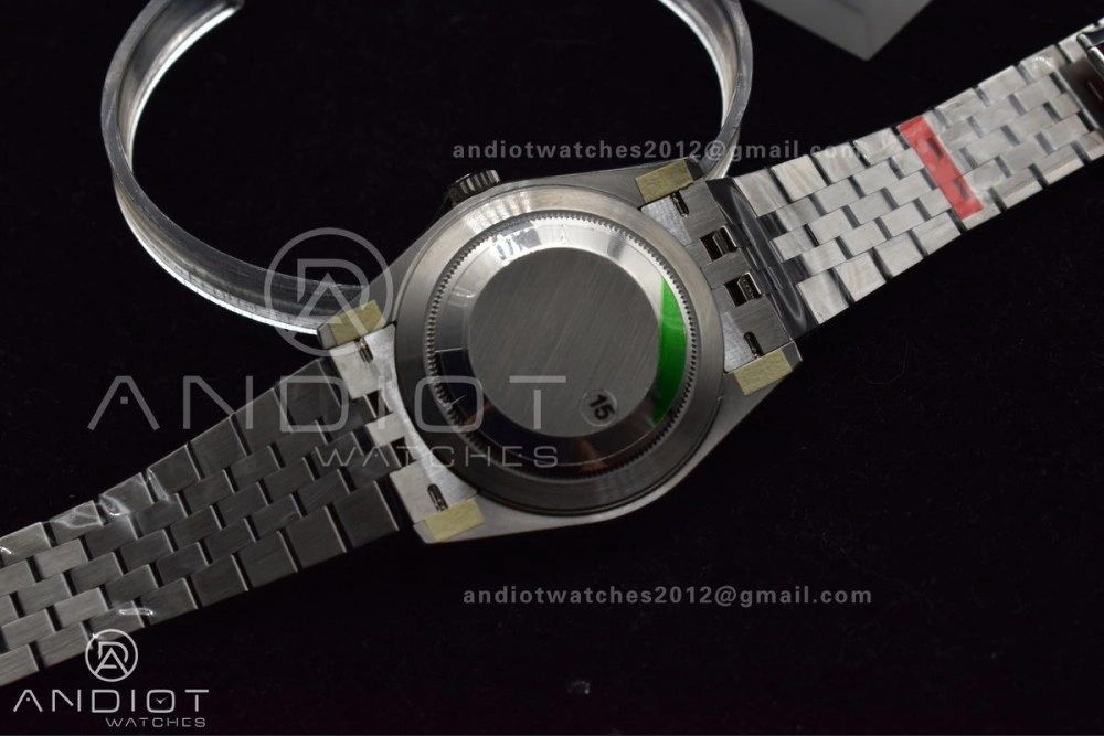 EasyCare DateJust 41 126330 904L SS VSF 1:1 Best Edition Gray Dial Green Roman on Jubilee Bracelet VS 585