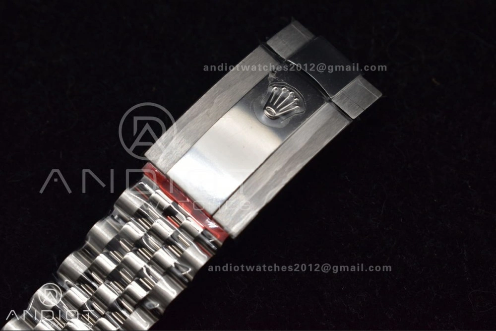 EasyCare DateJust 41 126330 904L SS VSF 1:1 Best Edition Gray Dial Green Roman on Jubilee Bracelet VS 585