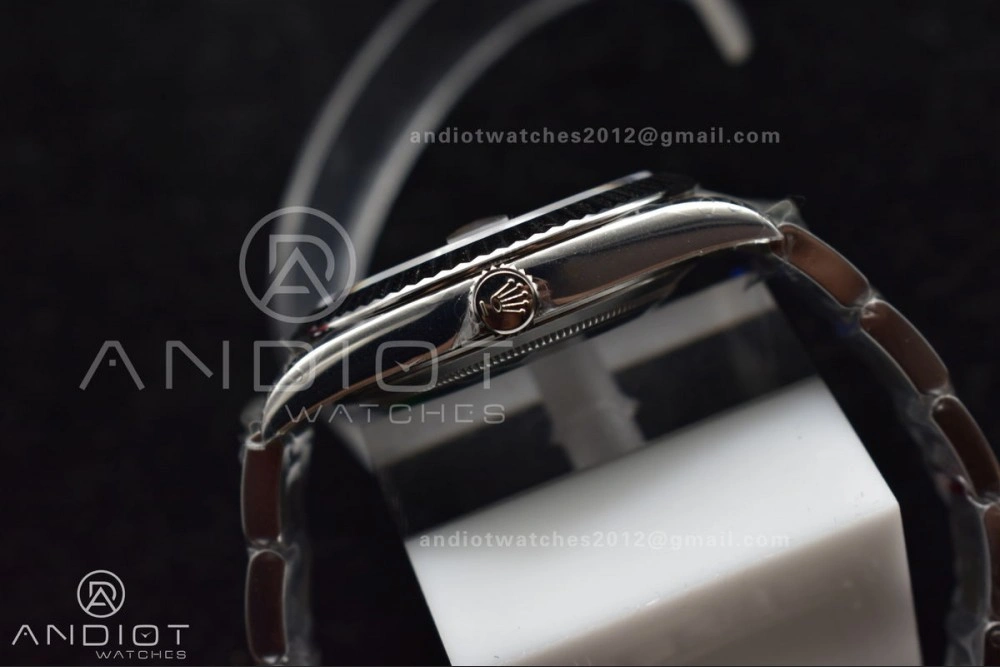 HighPerformance DateJust 41 126330 904L SS VSF 1:1 Best Edition Gray Dial Green Roman on Oyster Bracelet VS 590