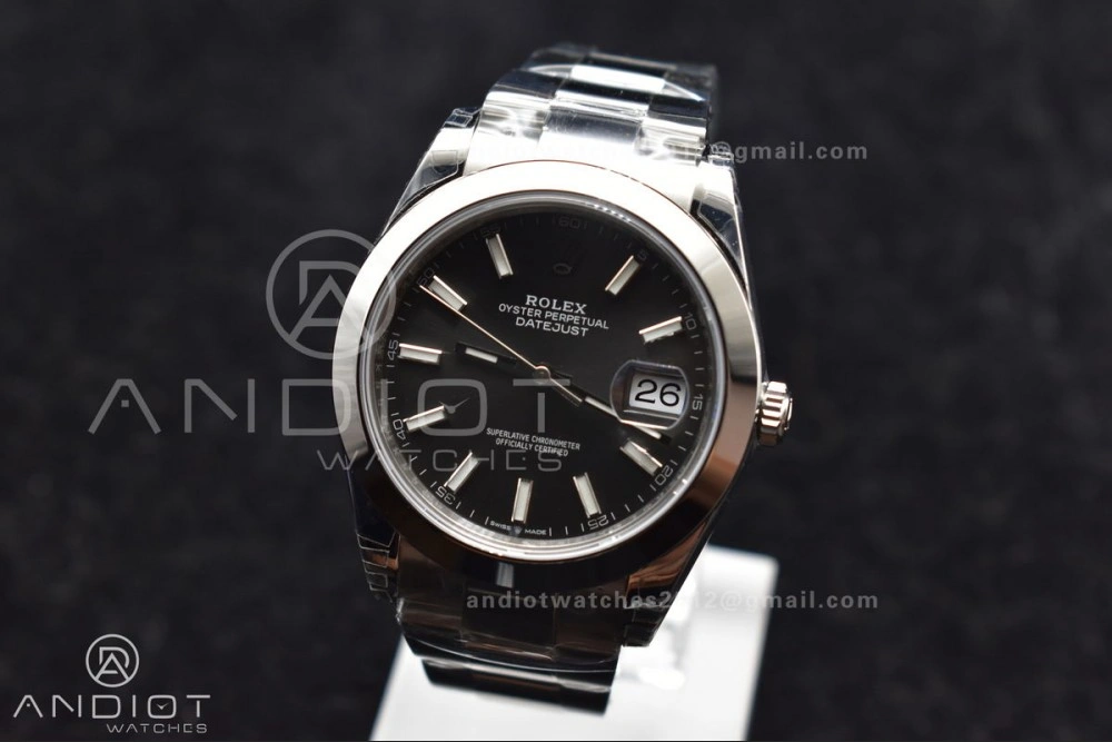 Effortless DateJust 41 126330 904L SS VSF 1:1 Best Edition Rhodium Grey Dial On Oyster Bracelet VS 597