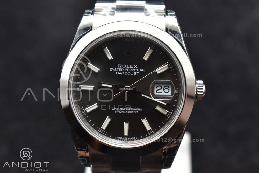 Effortless DateJust 41 126330 904L SS VSF 1:1 Best Edition Rhodium Grey Dial On Oyster Bracelet VS 597