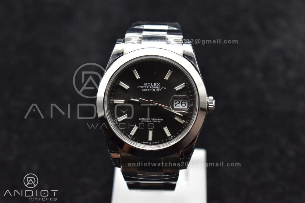 Effortless DateJust 41 126330 904L SS VSF 1:1 Best Edition Rhodium Grey Dial On Oyster Bracelet VS 597