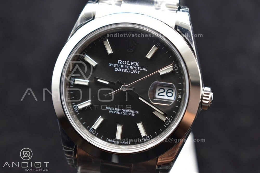 Effortless DateJust 41 126330 904L SS VSF 1:1 Best Edition Rhodium Grey Dial On Oyster Bracelet VS 597
