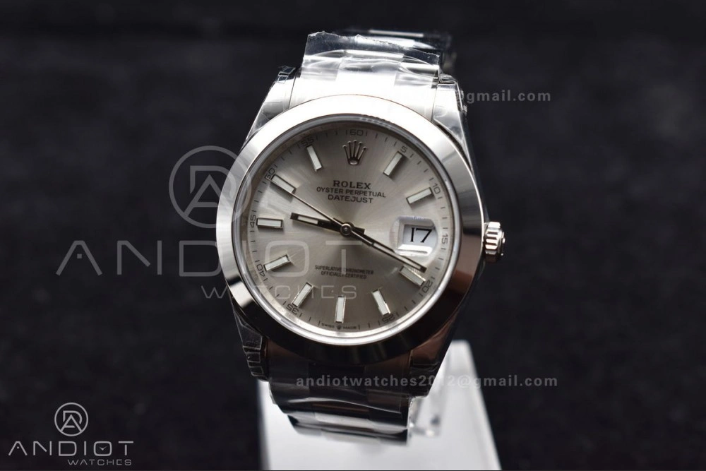 Snug DateJust 41 126330 904L SS VSF 1:1 Best Edition Silver Dial on Oyster Bracelet VS 593
