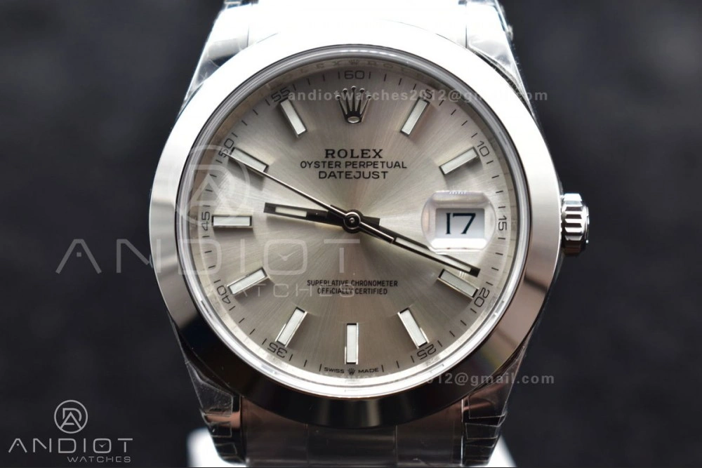 Snug DateJust 41 126330 904L SS VSF 1:1 Best Edition Silver Dial on Oyster Bracelet VS 593
