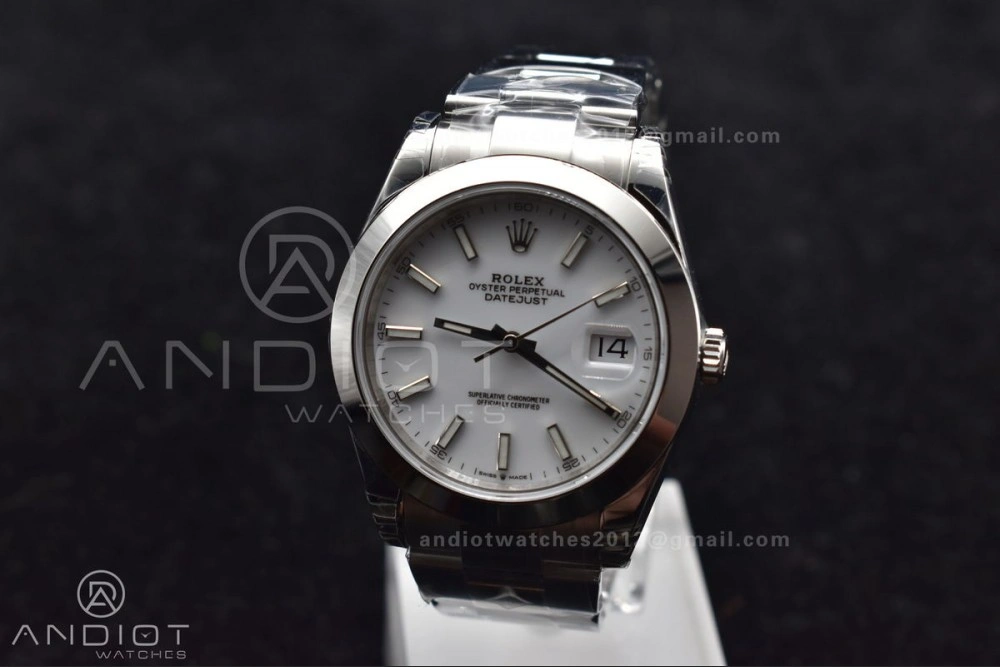 DateJust 41 126330 904L SS VSF 1:1 Best Edition White Dial on Oyster Bracelet VS GoodFit 594