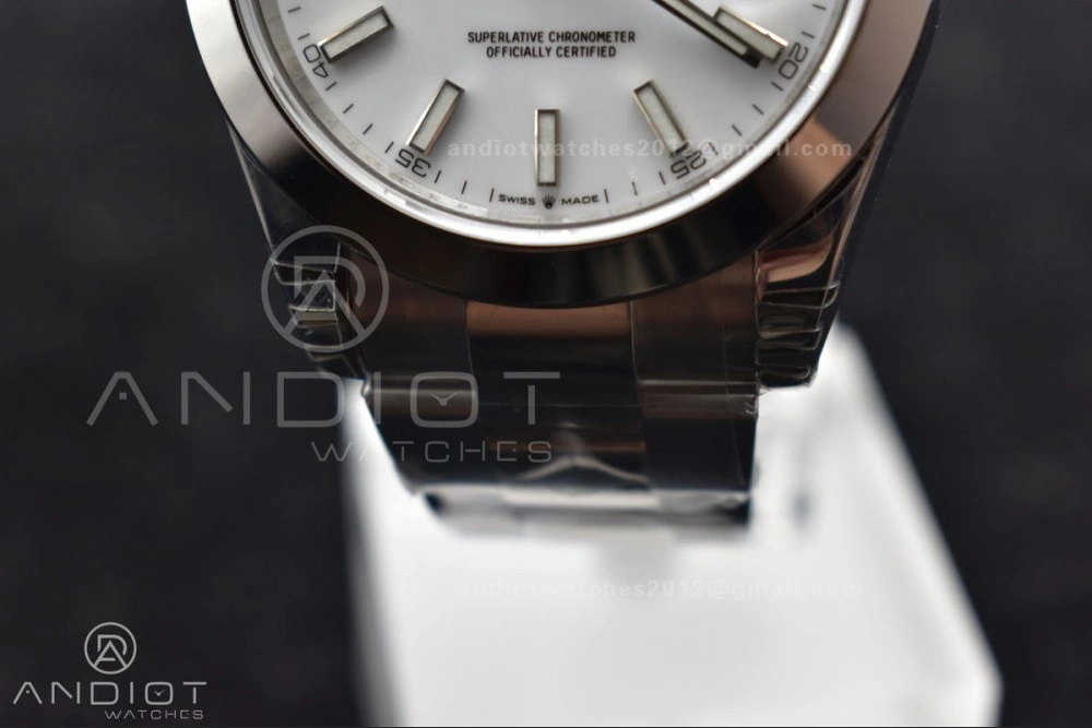 DateJust 41 126330 904L SS VSF 1:1 Best Edition White Dial on Oyster Bracelet VS GoodFit 594