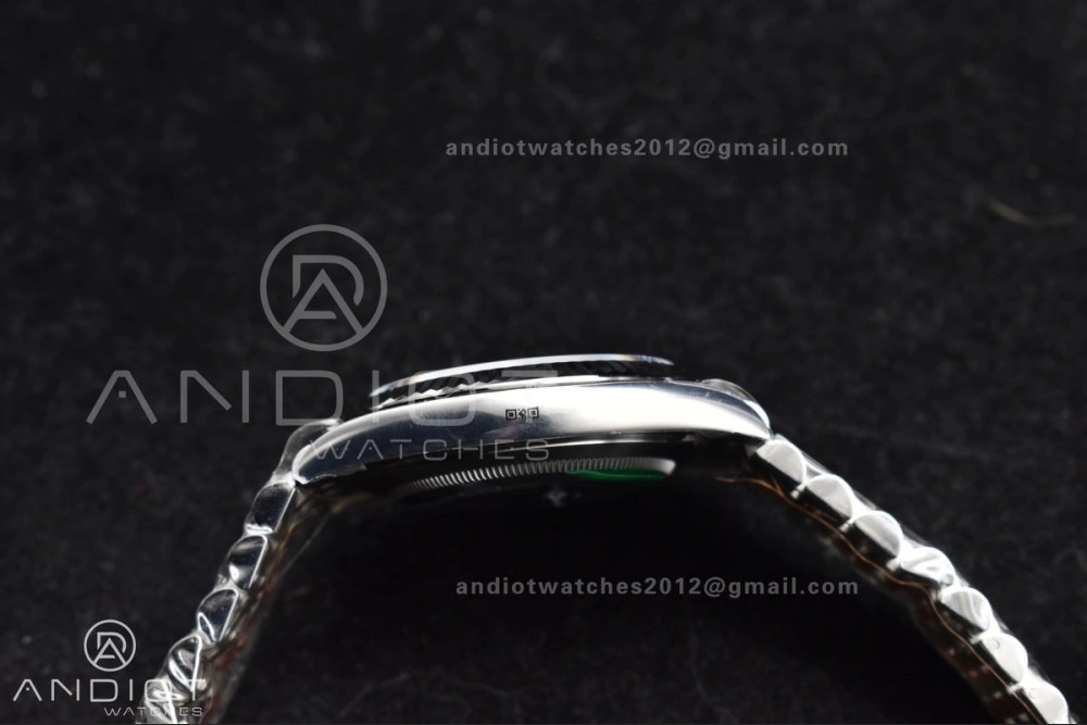 Breathable DateJust 41 126330 Wimbledon 904L SS ARF 1:1 Best Edition Gray Dial Green Roman On Jubilee Bracelet Vr 589