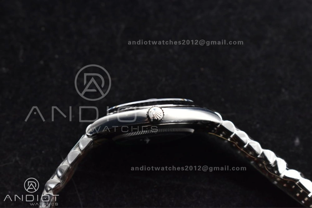 Breathable DateJust 41 126330 Wimbledon 904L SS ARF 1:1 Best Edition Gray Dial Green Roman On Jubilee Bracelet Vr 589