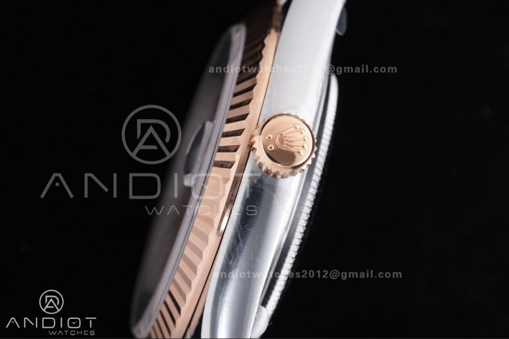 Practical DateJust 41 126331 Clean 1:1 Best Edition 904L Steel Champagne Dial on SS RG Jubilee Bracelet SH 595