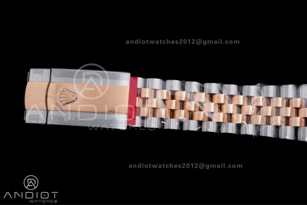 Practical DateJust 41 126331 Clean 1:1 Best Edition 904L Steel Champagne Dial on SS RG Jubilee Bracelet SH 595
