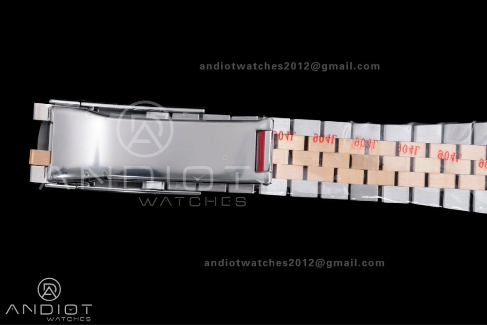 Practical DateJust 41 126331 Clean 1:1 Best Edition 904L Steel Champagne Dial on SS RG Jubilee Bracelet SH 595