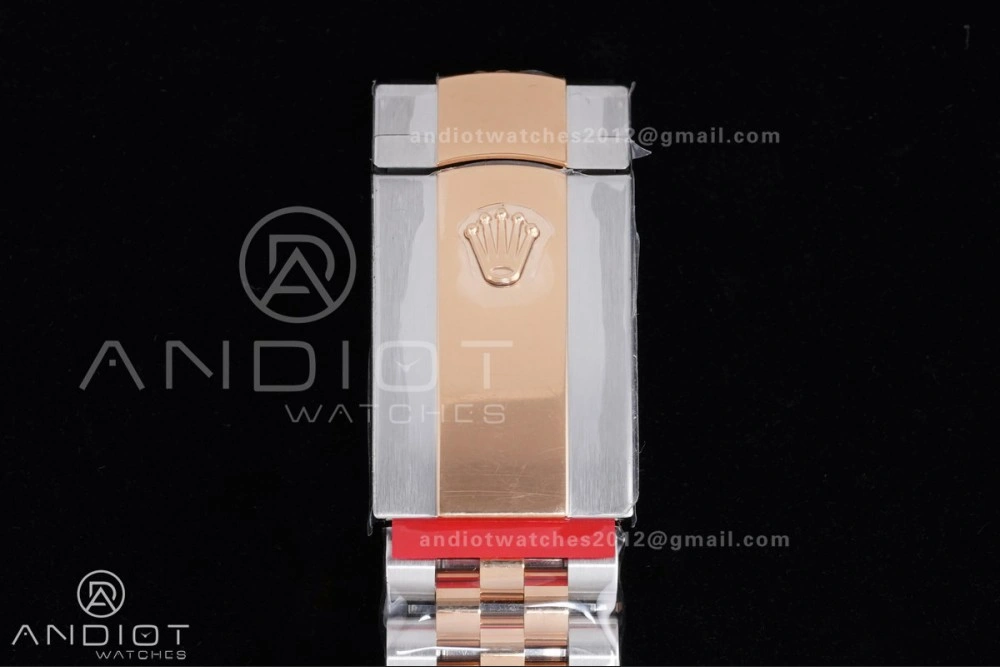 Premium DateJust 41 126331 Clean 1:1 Best Edition 904L Steel RG Diamonds Dial on SS RG Jubilee Bracelet SH 591