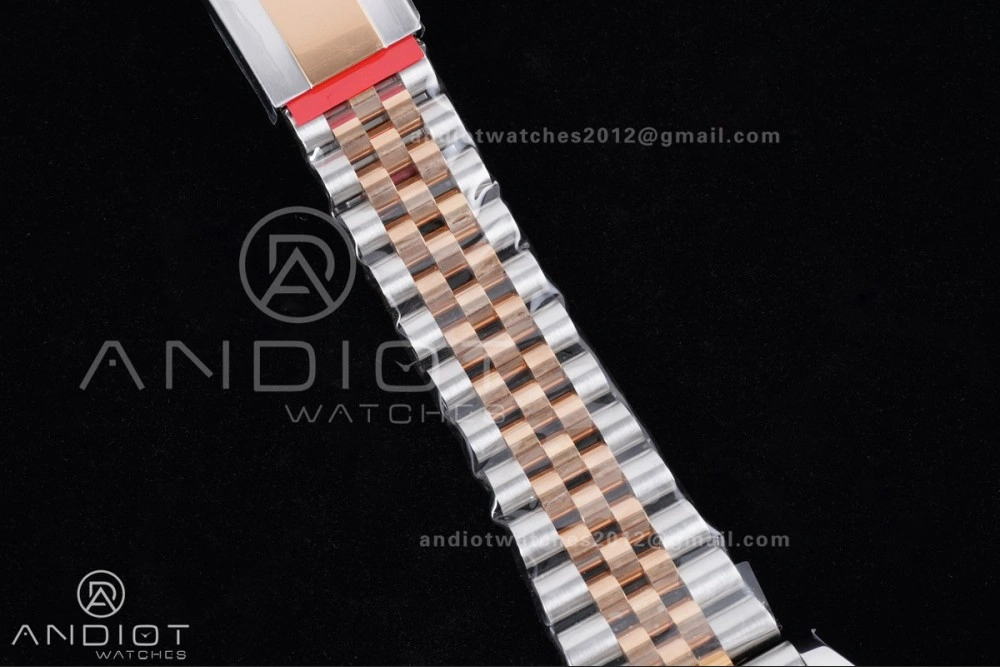 Premium DateJust 41 126331 Clean 1:1 Best Edition 904L Steel RG Diamonds Dial on SS RG Jubilee Bracelet SH 591