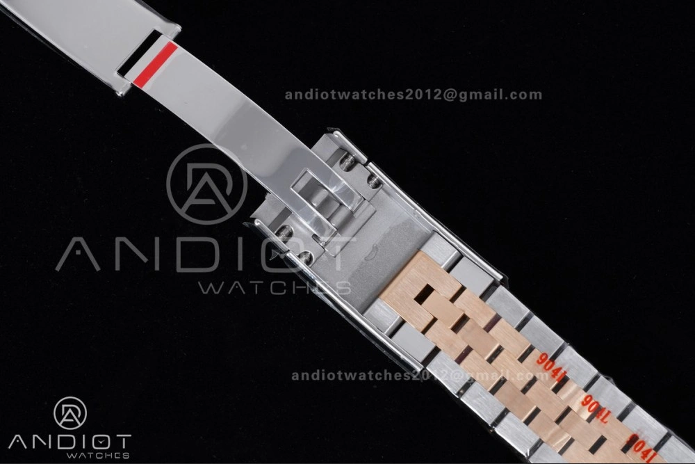Premium DateJust 41 126331 Clean 1:1 Best Edition 904L Steel RG Diamonds Dial on SS RG Jubilee Bracelet SH 591