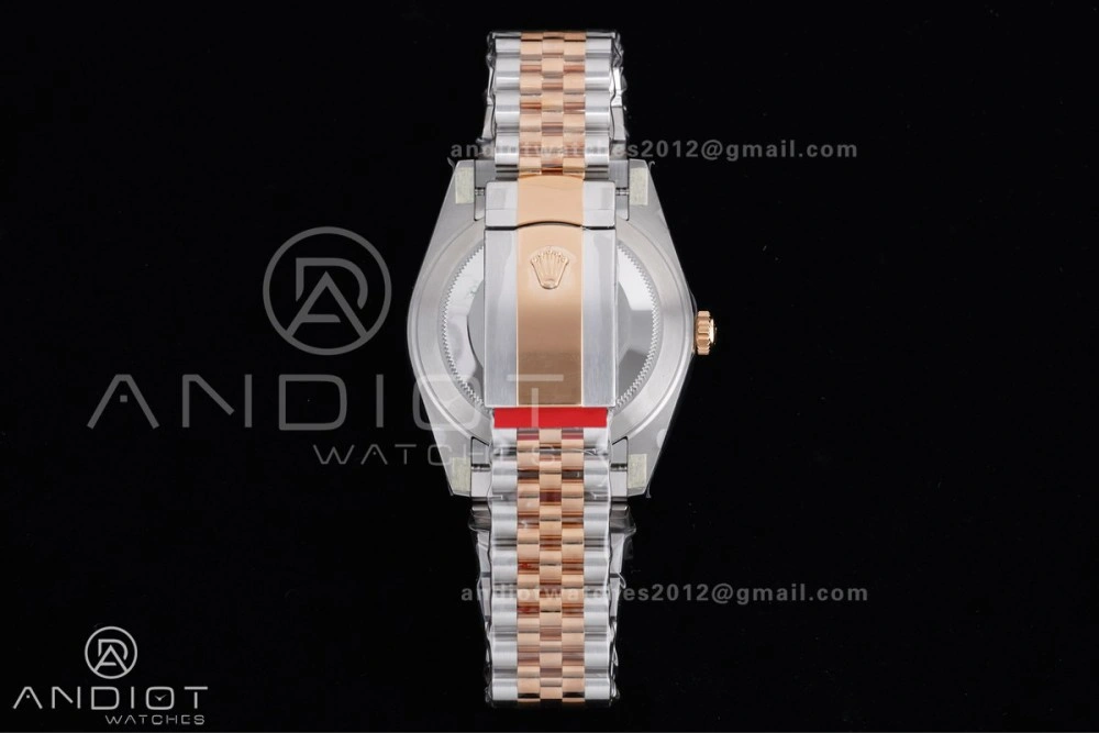 Premium DateJust 41 126331 Clean 1:1 Best Edition 904L Steel RG Diamonds Dial on SS RG Jubilee Bracelet SH 591