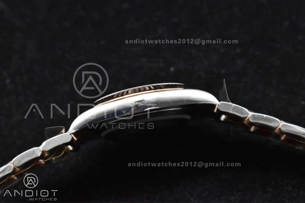 DateJust 41 126331 Clean 1:1 Best Edition 904L Steel RG Diamonds Dial on SS RG Jubilee Bracelet VR ComfortFit 601