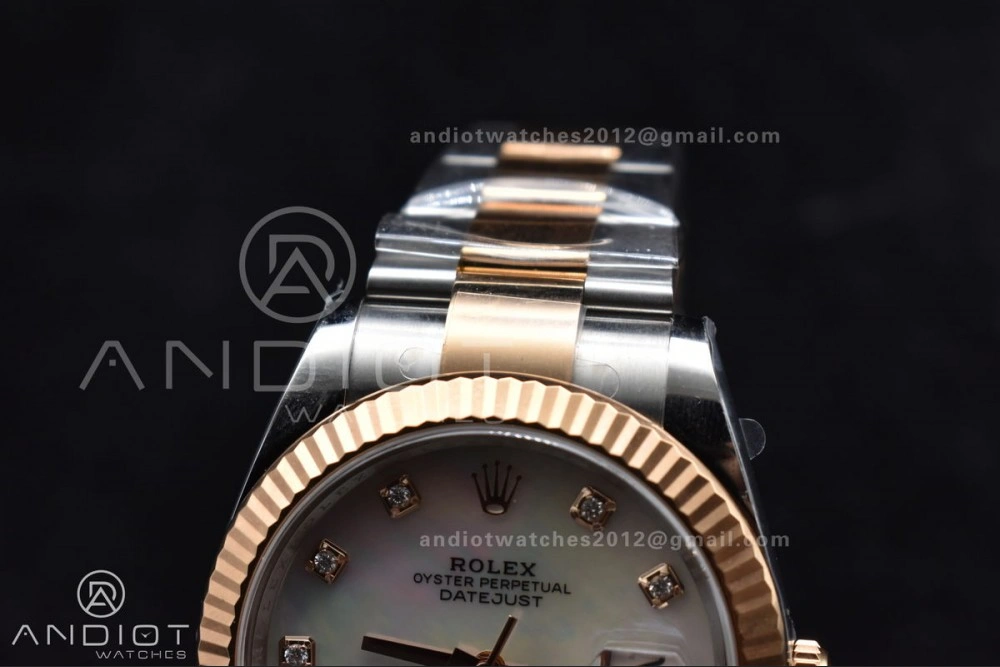 StreetReady DateJust 41 126331 Clean 1:1 Best Edition 904L Steel White MOP Diamonds Dial RG on Jubilee Bracelet VR 610