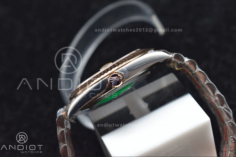 DateJust 41 126331 VSF 1:1 Best Edition 904L Steel Brown Dial on SS RG Jubilee Bracelet VS SmoothTexture 411