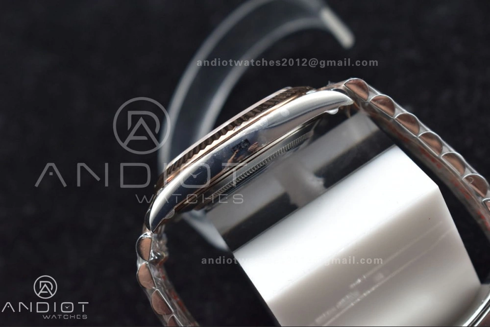 DateJust 41 126331 VSF 1:1 Best Edition 904L Steel Brown Dial on SS RG Jubilee Bracelet VS SmoothTexture 411
