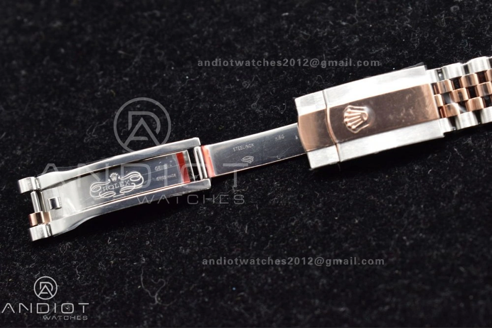 DateJust 41 126331 VSF 1:1 Best Edition 904L Steel Brown Dial on SS RG Jubilee Bracelet VS SmoothTexture 411