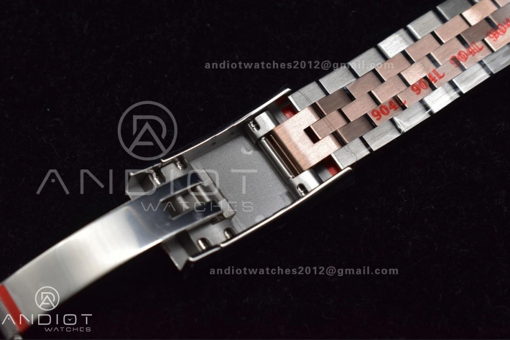 DateJust 41 126331 VSF 1:1 Best Edition 904L Steel Brown Dial on SS RG Jubilee Bracelet VS SmoothTexture 411