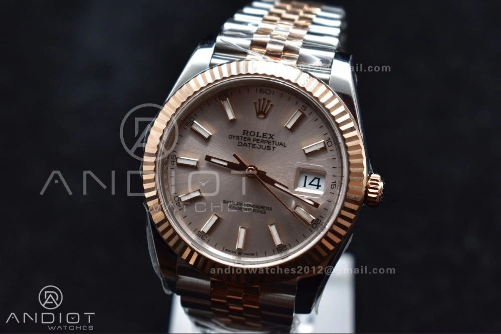 TimelessDesign DateJust 41 126331 VSF 1:1 Best Edition 904L Steel Rose Gold Dial On SS RG Jubilee Bracelet VS 397