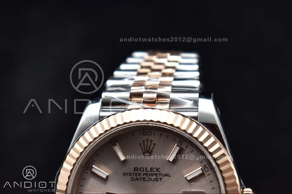 TimelessDesign DateJust 41 126331 VSF 1:1 Best Edition 904L Steel Rose Gold Dial On SS RG Jubilee Bracelet VS 397