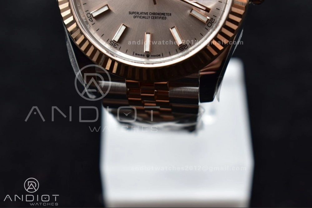 TimelessDesign DateJust 41 126331 VSF 1:1 Best Edition 904L Steel Rose Gold Dial On SS RG Jubilee Bracelet VS 397