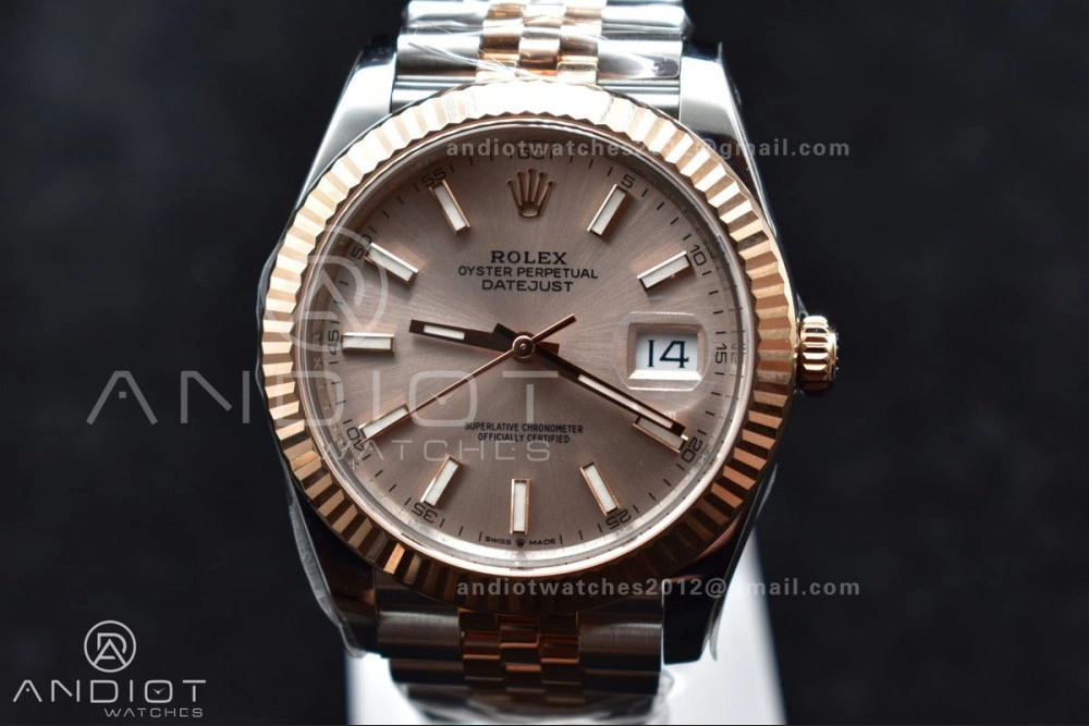 TimelessDesign DateJust 41 126331 VSF 1:1 Best Edition 904L Steel Rose Gold Dial On SS RG Jubilee Bracelet VS 397