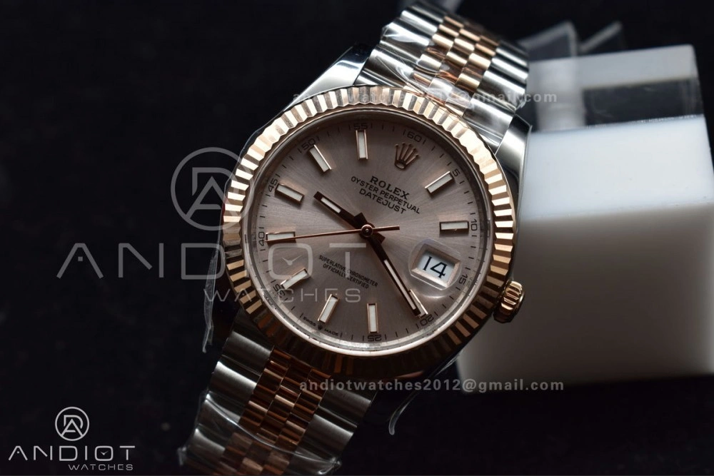 TimelessDesign DateJust 41 126331 VSF 1:1 Best Edition 904L Steel Rose Gold Dial On SS RG Jubilee Bracelet VS 397