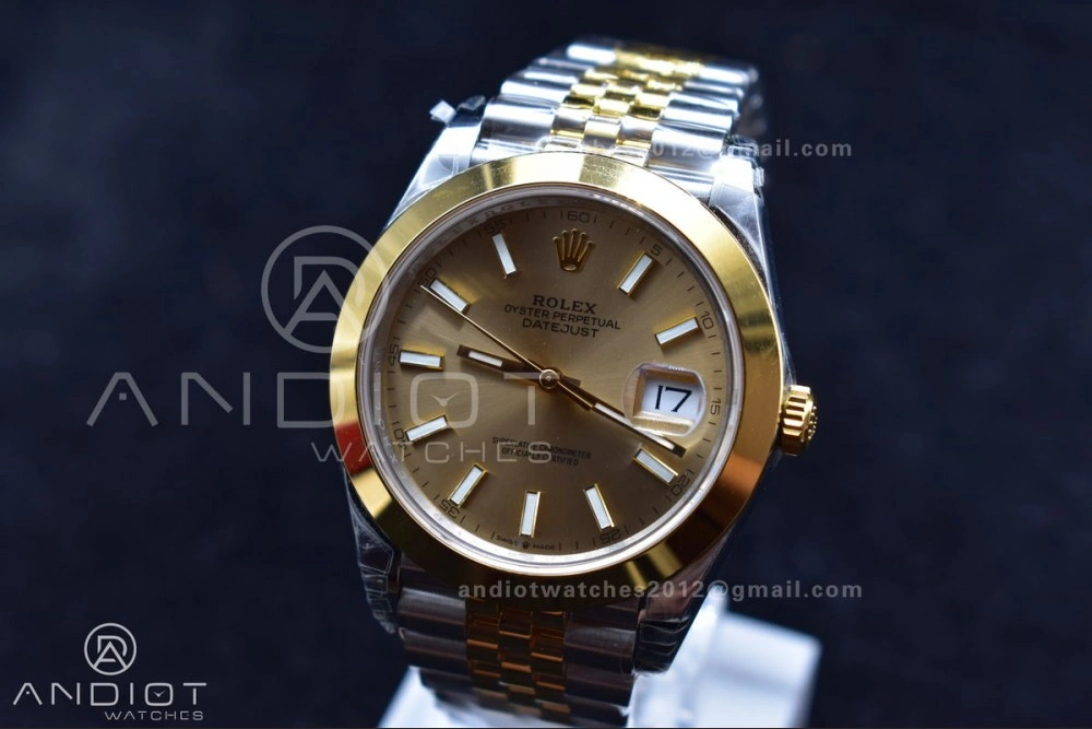 Flexible DateJust 41 126331 VSF 1:1 Best Edition 904L Steel Yellow Gold Dial On SS YG Jubilee Bracelet VS 396
