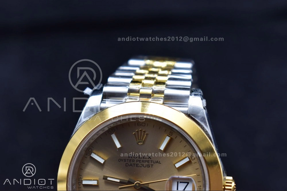 Flexible DateJust 41 126331 VSF 1:1 Best Edition 904L Steel Yellow Gold Dial On SS YG Jubilee Bracelet VS 396