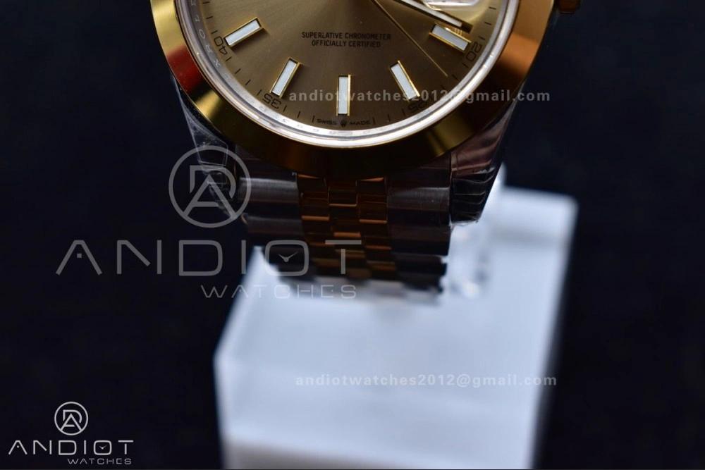 Flexible DateJust 41 126331 VSF 1:1 Best Edition 904L Steel Yellow Gold Dial On SS YG Jubilee Bracelet VS 396