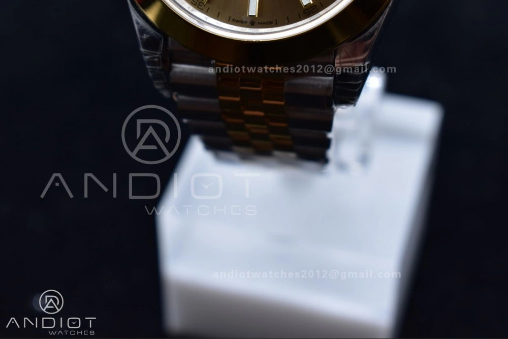 Flexible DateJust 41 126331 VSF 1:1 Best Edition 904L Steel Yellow Gold Dial On SS YG Jubilee Bracelet VS 396