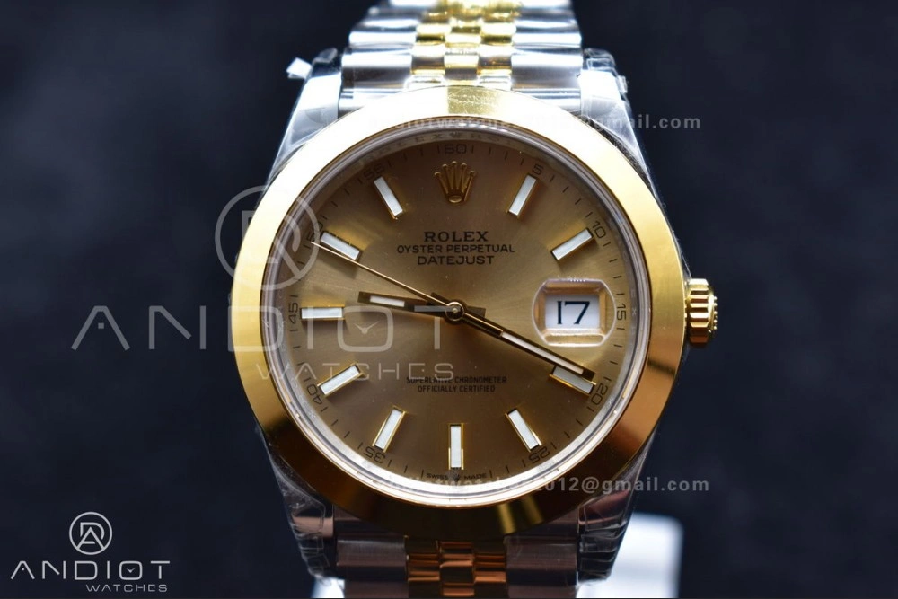 Flexible DateJust 41 126331 VSF 1:1 Best Edition 904L Steel Yellow Gold Dial On SS YG Jubilee Bracelet VS 396