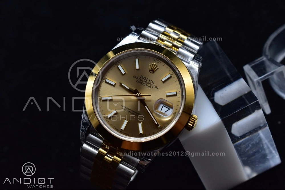 Flexible DateJust 41 126331 VSF 1:1 Best Edition 904L Steel Yellow Gold Dial On SS YG Jubilee Bracelet VS 396